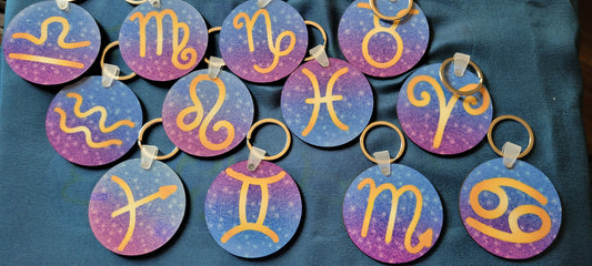 Zodiac keyring