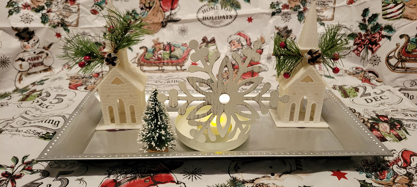 Candle center/mantel holder